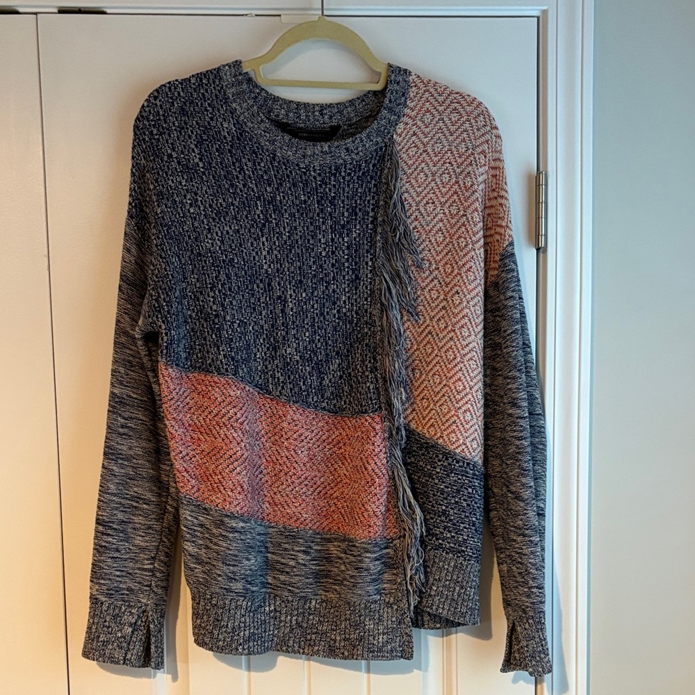 BCBGMaxAzria Knit Fringe Sweater